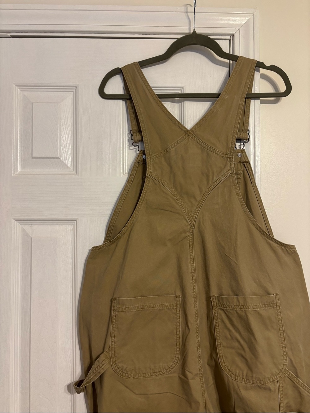 RARE Duluth Wild Card Cotton Canvas Overalls Bee Floral Embroidered - Picture 8 of 8